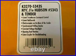 K-Line (Lionel) Die Cast O scale NYC Hudson Loco and Tender TMCC