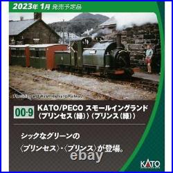 KATO/PECO OO-9 Scale Small England Princess Green 51-201F Steam Locomotive Model