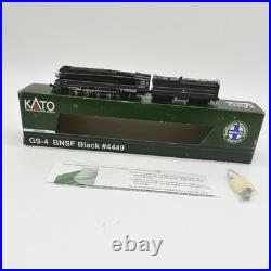 Kato 126-0312 GS-4 BNSF Black #4449 Steam Locomotive N Scale Boxed Read Descript Kato 126-0312 GS-4 BNSF Black #4449 Steam Locomotive N Scale Boxed Read Descript