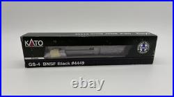 Kato 126-0312 GS-4 BNSF Black #4449 Steam Locomotive N Scale Boxed Read Descript
