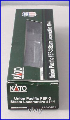 Kato 126-0401 N Scale Union Pacific FEF-3 4-8-4 Steam Locomotive #844 LN/Box