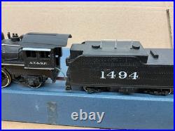 Kitbuilt Roundhouse Ho Scale Steam Locomotive 4-4-2 Atsf Santa Fe N. 1494 Read