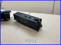 Ktm Brass Ho Scale Steam Locomotive 4-6-2 Atsf Santa Fe Black N. 3437 Nice