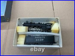 Ktm Brass Ho Scale Steam Locomotive 4-6-2 Atsf Santa Fe Black N. 3437 Nice