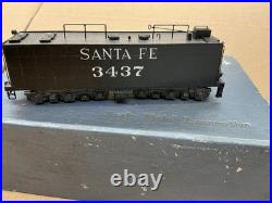 Ktm Brass Ho Scale Steam Locomotive 4-6-2 Atsf Santa Fe N. 3437 Read