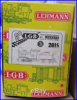 LGB 2015 Steam Locomotive 0-4-0 & Powered Tender G Scale LNOS