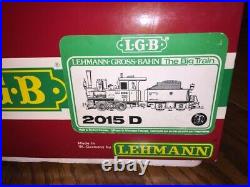 LGB 2015D 0-4-0 G-Scale Steam Locomotive with Tender Lights/Smoke/Box - MINT