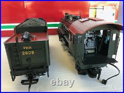 LGB 21872- Pennsylvania PRR 2-8-2 Mikado Steam Locomotive & Tender G scale withbox