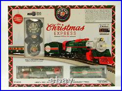 LIONEL HO SCALE CHRISTMAS EXPRESS TRAIN SET sleigh santa remote track 871811020