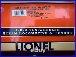 Lionel Tmcc Long Island Ten Wheeler 4-6-0 Steam Engine 6-38005! O Scale Lirr