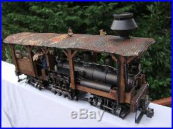 Logging Steam Locomotive Shay custom weathered handcrafted lot 6 G scale