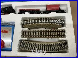 MARKLIN HO SCALE STARTER TRAIN SET WithSTEAM LOCOMOTIVE & WAGONS &TRACK SET S 2930