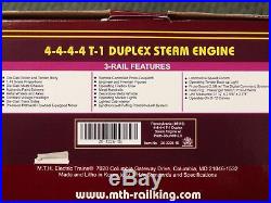 MTH O Scale Pennsylvania PRR T-1 4-4-4-4 Duplex Steam Engine P2 Item 20-3226-1E
