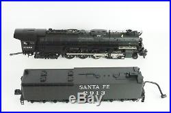 MTH O Scale Santa Fe SF 4-8-4 Northern Steam Engine P2 20-3080-1 With Issues