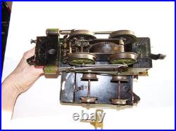 Märklin Scale 1 Tin Steam Locomotive R 1021 + Tender + Key Clockwork Defective