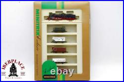 Minitrix 51 1030 00 Set Of Locomotive Of Steam And Goods Wagons Dr N scale