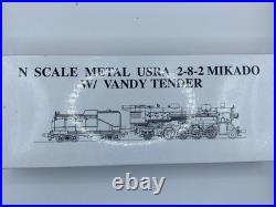 Model Power N Scale Great Northern USRA 2-8-2 Mikado + Vandy Oil Tender, 3059