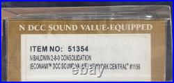 N Scale DCC Sound 2-8-0 Steam Consolidation New York Central NYC #1156 Spectrum