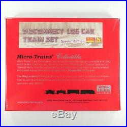 N Scale MICRO TRAINS 2-6-2 Steam Locomotive & Disconnect Log Car Train Set -RARE
