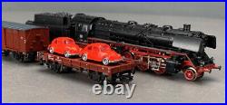 N Scale Minitrix 11429 40 Year BR41 Steam Locomotive 2 Freight Cars VW Bugs N175
