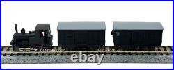 N Scale Tsugawa Orenstein & Koppel Steam Locomotive & Boxcar & Brake Van 3 Cars