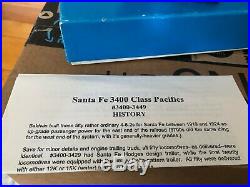 N-scale Pecos River Brass Santa Fe AT&SF 4-6-2 Pacific Steam Locomotive #3425 DC