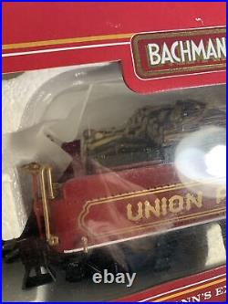 NEW Bachmann G Scale Steam Locomotive 2-4-2 Tender Union Pacific WoodSmoke 91101
