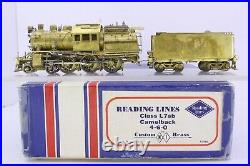 NJ Custom Brass HO Scale Reading 4-6-0 Class L7sb Camelback