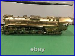 NOS Overland Models NKP S-2 2-8-4 O Scale Brass Engine Train & Tender Unpainted