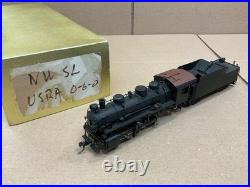 NWSL ROK-AM HO SCALE STEAM LOCOMOTIVE BRASS USRA 0-6-0 WithTENDER WORKING NICE