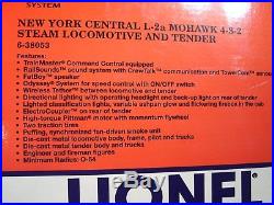 O-Scale Lionel New York Central L-2a Mohawk 4-8-2 Steam Loco and Tender 6-38053