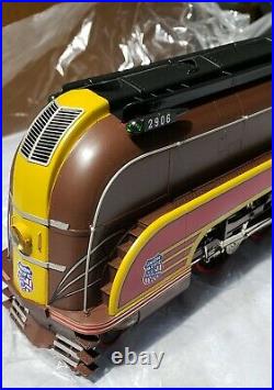 O scale brass import Union Pacific #2906 4-6-2 Streamlined F/P yellowithbrown NIB