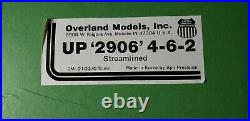 O scale brass import Union Pacific #2906 4-6-2 Streamlined F/P yellowithbrown NIB