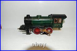 Old Märklin Scale 0 Tin Steam Locomotive R 1050 Without Tender Clockwork Intact