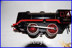 Old Märklin Scale 0 Tin Steam Locomotive R 910+ Tender 909 Clockwork Intact 29cm