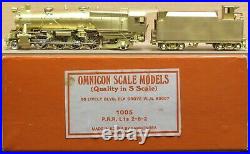Omnicon Scale Models PRR/Pennsylvania L1s 2-8-2 Steam Engine BRASS S-Scale