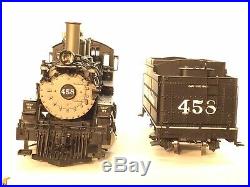 On30 Scale PSC/MMI D&RGW K-27 2-8-2 # 458 Factory Painted Rare No Wheel Wear