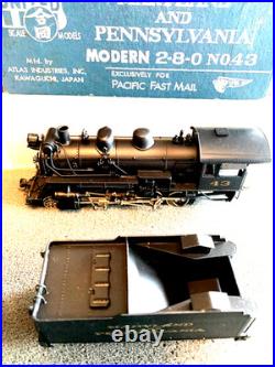 Oo/ Ho Brass Atlas, United Scale Models Maryland & Pennsylvania Modern 2-8-0 #43