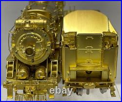 Overland Models Brass HO Scale Central of NJ'M2as' 2-8-2 Runs (NO BOX TOP)
