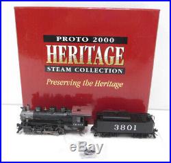 Proto 2000 30238 HO Scale Frisco 0-6-0 Steam Locomotive #3801 LN/Box