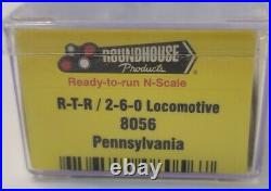 Roundhouse N Scale R-T-R 2-6-0 Steam Locomotive Pennsylvania #267