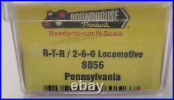 Roundhouse N Scale R-T-R 2-6-0 Steam Locomotive Pennsylvania #269