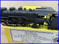 Sunset Models Brass Ho Scale Steam Locomotive 2-8-2 Atsf Santa Fe Nice