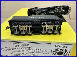 Sunset Models Brass Ho Scale Steam Locomotive 2-8-2 Atsf Santa Fe Nice