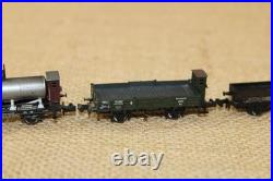 Train Set / Steam Locomotive Atlas 481 A. T. & S. F. + 4 Freight Cars / N Scale