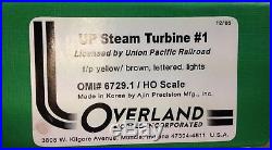 Union Pacific Steam Turbine #1 Overland OMI #6729.1 Brass HO Scale