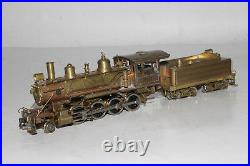 United Models Brass Ho Scale Ma & Pa Baldwin 2-8-0 Steam Locomotive & Tender