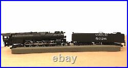 United PFM HO Scale Santa Fe 2-10-4 Brass Steam Locomotive & Tender OB
