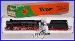 Vintage HO 187 Scale ROCO 14126A DB BR 043 AC Steam Locomotive & Tender