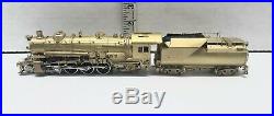 Vintage HO Scale BRASS 2-8-2 Steam Locomotive & Tender Unpainted B&O